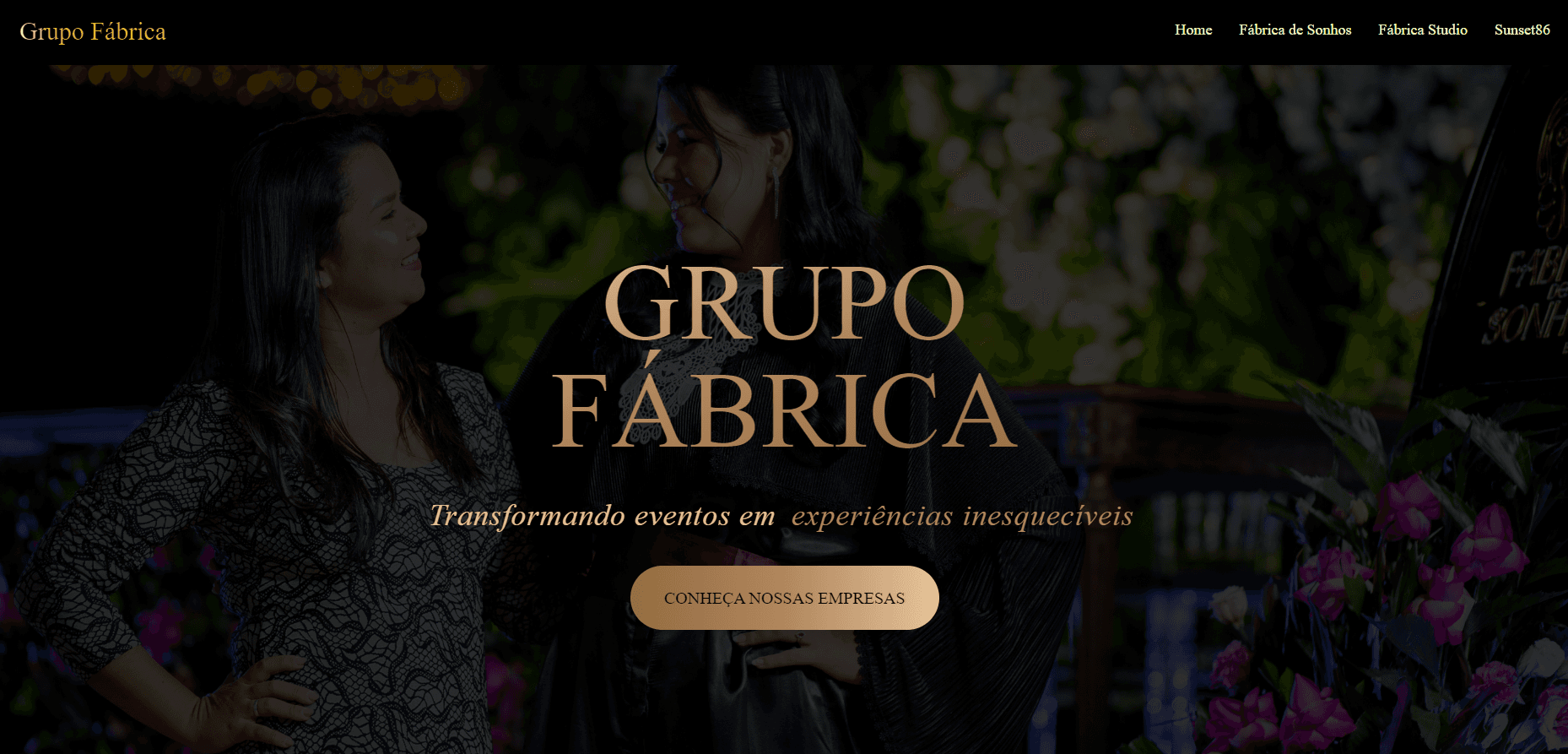 Landing Page para empresa de eventos